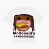 Scott Travis Scott nome conjunto hambúrguer batatas fritas rap hip hop estilo hip hop europeu e americano marca de moda T-shirt