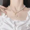 Colar de pérolas retrô francês temperamento camélia amor corrente clavícula banho de ouro não é fácil de desbotar presente de nicho