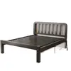 Cama Marco de Cama Doble de 1.8m Engrosado y Reforzado Cama Individual de 1.2m Marco de Hierro Tatami Cama Dormitorio Cama de Hierro Forjado de 1.5m