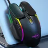 Mouse Gamer, Com Fio, E-Sports, Luminoso, Adequado para Computadores de Mesa e Laptops, com Luzes Coloridas, Jogabilidade Suave Sem Lag