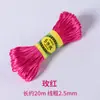 Él5 No. Cuerda Trenzada Nudo Chino de 20m DIY Pulsera Trenzada Hecha a Mano Hilo para Tejer Cuerda de Mano Hilo de Jade Materiales al por Mayor