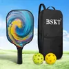 BSKT pala de pickleball tablero de fibra de carbono set completo profesional para niños pala de pickleball