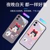 Funda para Teléfono Móvil Apple 13 12Pro Llamada Entrante Luminosa Iphone14Pro Chica Té con Leche 15 Modelo Nuevo 17Pro Adecuado