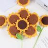 Colgante de fruta tejida colgante llavero tejido a mano lindo Fresa Manzana de Caramelo accesorios decoración Caqui
