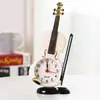Reloj despertador de simulación de violín al por mayor directo de fábrica, reloj de escritorio creativo con forma de instrumento musical, decoración de sala de estar, reloj de mesa
