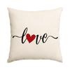 Funda de almohada para el Día de San Valentín Amazon Comercio exterior Transfronteriza Imitación de lino Decoración de boda para el Día de San Valentín Funda de cojín Funda de almohada de amor