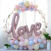 Anillo Decorativo Redondo para Globos de HDPE Blanco al por Mayor Colgante de Pared Guirnalda Soporte Redondo Vacío para Colgar Accesorios de Decoración de Sitio