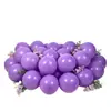 Decoración de globos morado macarrón de 5 pulgadas 10 pulgadas 12 pulgadas 18 pulgadas Globos redondos de látex morado metálico engrosados