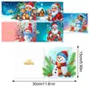 Tarjetas de Felicitación Navideñas Populares Transfronterizas Multiserie Hechas a Mano con Diamantes Juego de 9 Piezas con Sobres Pegatina de Diamante Dibujos Animados Juego de 6 Piezas
