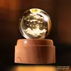 Luz Noturna de Planeta com Bola de Cristal Giratória Enfeites Criativos para Mesa Artesanato Feng Shui Presentes para Professores Novos Produtos Transfronteiriços