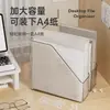 Suporte de mesa transparente para armazenamento de arquivos, estante para livros, mesa fixa para armazenamento de livros, suporte de acrílico para livros