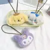 Peluche Sanrio Muñeco de Peluche Kulomi Muñeco de Dibujos Animados Colgante Accesorios para Colgar DIY Colgante para Pareja Accesorios para Bolsas