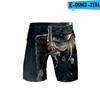 Chen Ziliang 3D impressão colorida casual shorts praia calças