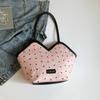 Bolsa Casual para Desplazamiento de Gran Capacidad para Mujer 2025 Nueva Color de Contraste Más Fácil de Combinar Bolso de Hombro Bolsa de Clase para Estudiante Universitario Bolso Tote