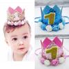 Sombrero de Cumpleaños de 100 Días, Corona de Flores, Sombrero con Número, Decoración para Fiesta Infantil, Accesorios para Fotos, Lazo