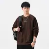 Sudadera Nueva de Manga Larga Otoño e Invierno 2025 para Hombre Tendencia de Gama Alta Popular para Hombre Interior Cuello Redondo Básico Casual Superior Tendencia