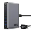 Cargador de Nitruro de Galio Transfronterizo de 300W 20V5A Estación de Carga de Escritorio Universal de Alta Potencia para Teléfonos Móviles, Tabletas y Computadoras Portátiles
