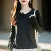 Nuevo Suéter de Punto con Cuello Redondo para Otoño/Invierno 2026 Manga Larga para Mujer Jacquard Encaje Floral Holgado Pulóver Top Básico