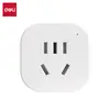 Adaptador Inalámbrico Deli 33626 Enchufe de Carga Rápida USB Adaptador de Viaje Multipaís Cubo Enchufe Adaptador UK