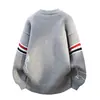 Bestseller transfronterizo: Fábrica de suéteres jacquard de cuello redondo personalizados para cachorros de marca moderna. Ropa de punto para hombre. Ventas directas del fabricante