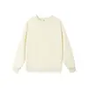 Sudadera Pesada de Cuello Redondo Talla Europea 320g Transfronteriza para Hombres y Mujeres, Hombro Caído Ajuste Holgado Color Sólido Estilo Básico Top de Manga Larga para Parejas
