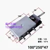 Placa de Arraste com Fenda de Rabo de Andorinha de Ferro Fundido Haste de Parafuso Mesa Deslizante Trilho Guia Linear de Uma Palavra Caminho Deslizante Deslizador com Haste Manivela Manual Unidirecional Horizontal