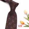 Corbata marrón formal de negocios de 8 cm en stock corbata de poliéster para hombre jacquard negocios corbata vintage fabricantes al por mayor