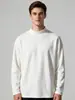 2026 Camiseta Térmica de Fleece Dupla Face Amazon Transfronteiriça Meia-Gola para Homens, Camiseta Masculina Quente de Manga Longa com Forro de Fleece