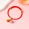 Pulsera de Hilo Rojo Estilo Nuevo Festival del Bote del Dragón, Pulsera Trenzada Colorida Año del Caballo, Pulsera de Hilo Rojo Tejida a Mano que No se Desvanece, Al por Mayor en Stock