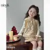 [Colección de Ropa de Felicitaciones de Año Nuevo en Stock] Ropa de Felicitaciones de Año Nuevo para Niñas, Vestidos Nuevos de Invierno para Bebés de Un Año, Nuevas Tendencias en Ropa de Estilo Chino
