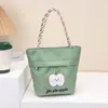 Estilo Coreano Comercio Exterior Lona Multicapa Bolso Portátil para Lonchera Moda Impreso Nylon Bolso de Mano para Viajes al Trabajo Madre Embarazada Bolsillo para Teléfono