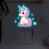 Adesivos de Parede Luminosos Criativos de Unicórnio Transfronteiriços Xino Yg-H707 para Quarto de Crianças, Quarto, Sala de Estar, Decoração de Interruptor de Varanda