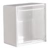 Caja de Almacenamiento anillo para el cabello baño maquillaje borla de algodón pieza de algodón caja de almacenamiento montada en la pared abatible hisopo de algodón palito caja de clip pequeña