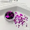 Decorações de Glitter para Unhas com Padrão de Ondas, Bolinhas Coloridas Populares de Vários Tamanhos, Materiais para Decoração de Unhas DIY
