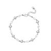 Pulsera de Amor Guardián Plata de Ley 999 Joyería Diseño de Nicho Simple Exquisita Moda Regalo de Cumpleaños para Mujeres