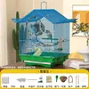 Jaula para Pájaros Pequeños, Periquitos Australianos, Periquitos y Pinzones, Jaula Grande de Lujo Estilo Villa Ecológica para Uso Doméstico