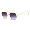 Gafas de Sol Metálicas de Doble Puente Europeas y Americanas para Hombre, Lentes Tipo Piloto Nuevas de Moda 2025, Gafas de Sol Cuadradas de Moda Transfronterizas para Mujer