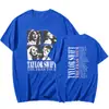 Nueva Camiseta Redonda de Manga Corta Estampada Deportiva de Verano para Concierto de Taylor Europea y Americana 2025
