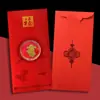 Pegatina para Teléfono Móvil de Oro Puro 999 Paquete Rojo Conteniendo Dios de la Riqueza Dorado Gato de la Suerte Cosas Buenas Suceden Regalo al por Mayor