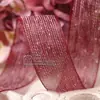Cinta coreana DIY moño Accesorios para el cabello Ropa Sombrero de copa Caja de regalo Paquete de ramo de flores Accesorios Punto de salto Línea blanca Hilo plegado