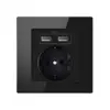 Comercio exterior estilo británico estilo europeo ultradelgado de vidrio oculto estilo 86 enchufable estilo británico estilo alemán carga rápida USB interruptor de 20A enchufe