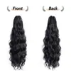 Peluca de Cola de Caballo Europea y Americana Transfronteriza Cola de Caballo Ondulada Pinza para el Cabello Extensión de Cola de Caballo Pinza