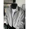 Chaqueta de primavera con costuras funcionales, chaqueta bomber estilo americano para hombre, chaqueta de béisbol de corte holgado