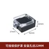 Cubierta protectora para interruptor de botón, carcasa protectora para interruptor de parada de emergencia de 22 mm con tapa, a prueba de polvo y previene la activación accidental, LA38 XB2