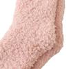 Meias Grossas com Forro de Lã para Inverno Meias Peludas Femininas Meias de Cor Sólida de Comprimento Médio da Panturrilha Meias Quentes para Dormir Meias para Casa Meias de Veludo Coral