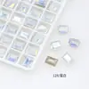 Pedras de Strass Cristal de Gelo Dongzhou, Retangular, de Ângulo Reto, com Fundo Pontiagudo, Pedras de Strass de Vidro, Decorações de Unhas Estilo Chinês Imitação, Acessórios para Nail Art