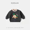 Sudadera Infantil Dudu, Sudadera de Forro Polar para Niños Otoño e Invierno, Suéter de Invierno para Niñas, Ropa de Bebé Integrada con Forro Polar, Ropa Infantil de Moda