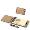 Cuaderno de notas creativo con cubierta de corcho, logotipo personalizado, cuaderno con banda de color práctica, regalos promocionales publicitarios para empresas