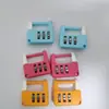 Cerradura de contraseña de dibujos animados para niños, candado de papelería, cerradura de contraseña para armario, candado de contraseña para mochila, candado de plástico