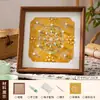 Ornamentos de Pintura de Pérolas em Brocado Imitação da Dinastia Song Cuidadosamente Selecionados Kit de Materiais DIY Feito à Mão Moldura de Foto Decorativa Estilo Chinês Atividade de Team Building